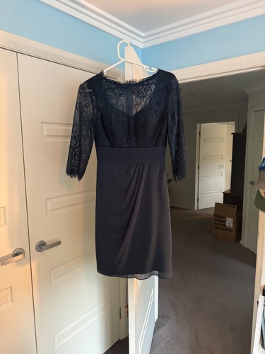 House dark navy lace - house,